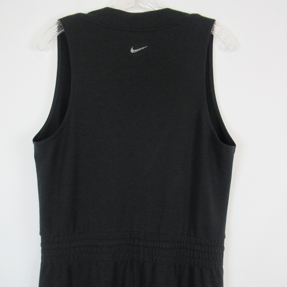NIKE Yoga Dri-FIT French Terry Wide Leg Jumpsuit Women’s Size Large - Picture 5 of 12